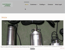 Tablet Screenshot of electricidadferrero.com